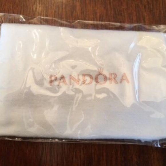 5 New Pandora White Bracelet Jewelry Anti Tarnish Bag Pouch with Pink Drawstring - Picture 4 of 4